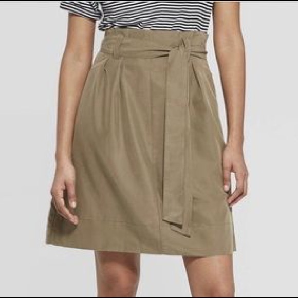 rainbow button up skirt